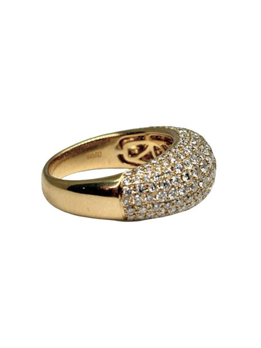55 Bague en or jaune 18K et diamants 2,06 ct 58 Facettes 2129