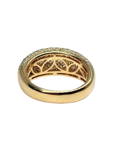 55 Bague en or jaune 18K et diamants 2,06 ct 58 Facettes 2129
