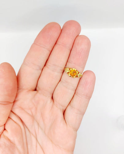51 Art nouveau - Bague en or rose 18K ciselé 58 Facettes A07575