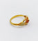 51 Art nouveau - Bague en or rose 18K ciselé 58 Facettes A07575