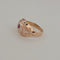 54 Bague Tank en or jaune, platine et rubis 58 Facettes 2779473