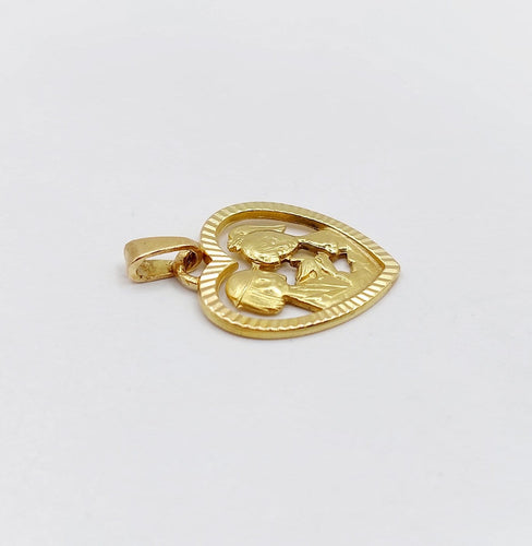 Les Amoureux de Peynet - Pendentif médaille en or 18k 58 Facettes A07576