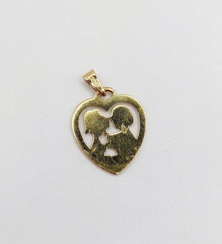 Les Amoureux de Peynet - Pendentif médaille en or 18k 58 Facettes A07576