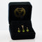 Boucles d'oreilles Green Radiance - Parure en or jaune 14 kt, péridots et diamants 58 Facettes S001