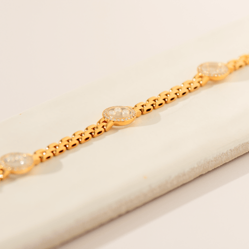 Chopard Happy Diamonds - Bracelet en or jaune et diamants 58 Facettes 3282
