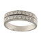 66 Bague jonc en or blanc avec diamants 0,90 ct 58 Facettes G3993