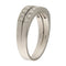66 Bague jonc en or blanc avec diamants 0,90 ct 58 Facettes G3993