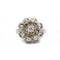 52 Bague marguerite en or blanc 750 et diamant 58 Facettes SA009
