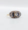 53 Bague marquise Art déco en or rose, diamants et saphirs 58 Facettes A07579