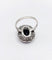 50 Bague pompadour Art déco en or blanc, saphir et diamants 58 Facettes A07580