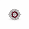 Bague 53 Scarlet Passion - Bague vintage en platine, diamants et rubis 58 Facettes 50479