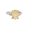 Bague Bague cocktail en platine 900 avec opale jelly 2,75 ct et diamants 58 Facettes G11958