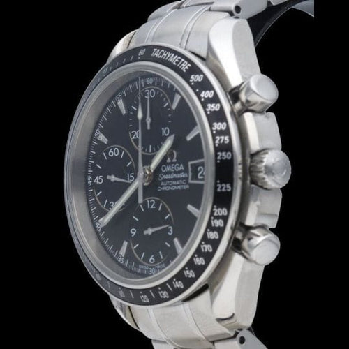 Omega Speedmaster Day-Date - Montre chronographe en acier 58 Facettes MT45383