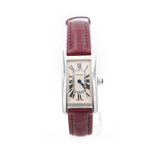 Cartier Tank Américaine - Montre 1713 en or blanc 58 Facettes 348C26_M