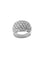 56 Bague cocktail certifiée HRD en or blanc 18 carats et diamants 58 Facettes A2089