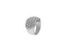 56 Bague cocktail certifiée HRD en or blanc 18 carats et diamants 58 Facettes A2089