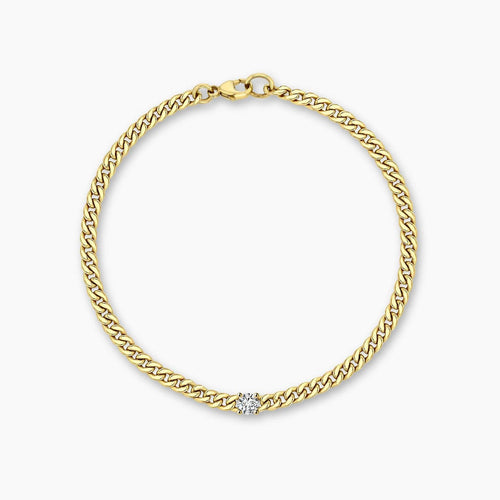 Bracelet Cuban City - Bracelet Cuban Link en or 18K et diamant 58 Facettes GBT1333YG