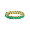 53 Émeraude - Bague d'éternité en or 18K et émeraudes 58 Facettes GBR1039YG