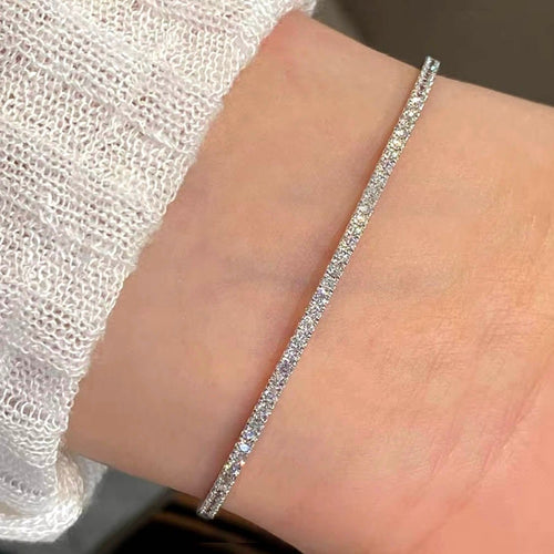 Embrace - Bracelet tennis en platine et diamants 1,0 ct 58 Facettes GBT1260PT