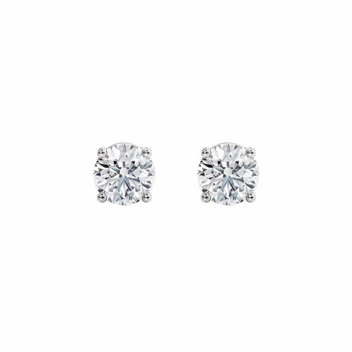 Bague Embrace - Boucles d'oreilles solitaires en or blanc et diamants 58 Facettes GER1008WG