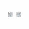 Embrace - Boucles d'oreilles solitaire en or blanc et diamants 58 Facettes GER1008WG