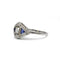 54 Art déco - Bague en or blanc 750, saphir et diamants taille rose 58 Facettes SA016