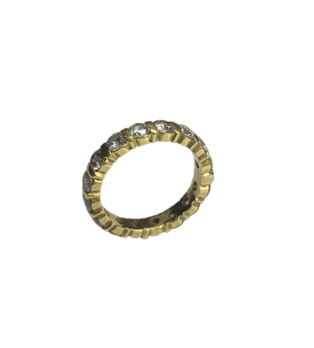 53 Alliance américaine - Bague en or jaune 18K et diamants 58 Facettes BOP/260054