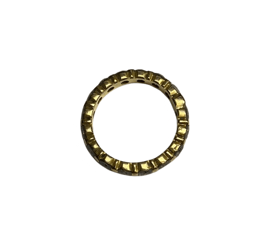 53 Alliance américaine - Bague en or jaune 18K et diamants 58 Facettes BOP/260054