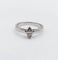 52.5 Bague solitaire en or blanc et diamant taille marquise 58 Facettes A07558
