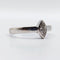 52.5 Bague solitaire en or blanc et diamant taille marquise 58 Facettes A07558