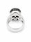 Bague 64 Bague tête de mort en or gris palladié et diamants 58 Facettes 40