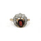 51 Bague ancienne en or jaune, diamants taille ancienne et grenat 58 Facettes SA027