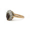 51 Bague ancienne en or jaune, diamants taille ancienne et grenat 58 Facettes SA027