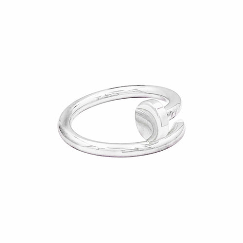 Bague 57 Cartier Juste un Clou - Bague classique en or blanc 58 Facettes 35840