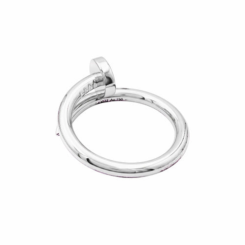 Bague 57 Cartier Juste un Clou - Bague classique en or blanc 58 Facettes 35840