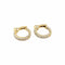 Boucles d'oreilles Boucles d'oreilles créoles en or jaune et diamants 58 Facettes 35813