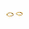 Boucles d'oreilles Boucles d'oreilles créoles en or jaune et diamants 58 Facettes 35813
