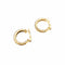 Boucles d'oreilles Boucles d'oreilles créoles en or jaune et diamants 58 Facettes 35813