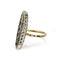 Bague 52 Bague marquise ancienne en or jaune, diamants et saphirs 58 Facettes SA038