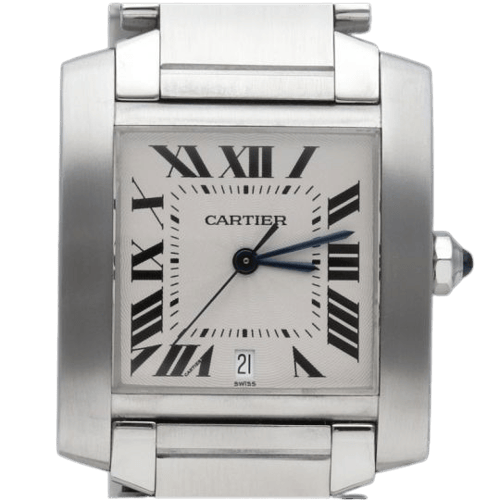 Montre Cartier Tank Française - Montre automatique en acier 58 Facettes MT45214