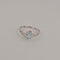 53 Bague aigue-marine en or blanc 58 Facettes 2779533