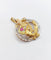 Pendentif chimère en or rose, platine, diamants, perle et rubis 58 Facettes A07495