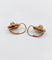 Dormeuses marguerite antiques en or rose 18k, diamants et perles 58 Facettes A07489