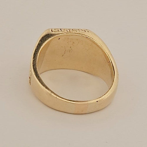 65.5 Chevalière maçonnique homme en or jaune et corail 58 Facettes DP26902256