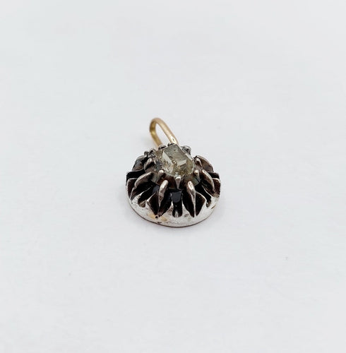 Pendentif Pendentif victorien en or 18k, argent et diamant taille table 58 Facettes A07481