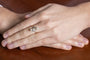 53 Bague ancienne en or jaune, platine, diamant et perles 58 Facettes 13413