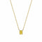 Collier en or 18 carats et diamant jaune ovale 0,50 ct 58 Facettes GPD1023YG-1