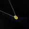 Collier en or 18 carats et diamant jaune ovale 0,50 ct 58 Facettes GPD1023YG-1
