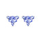 Boucles d'oreilles Eden - Boucles d'oreilles 4,2 ct en or blanc 18K et tanzanites 58 Facettes GER1025TZ