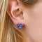 Boucles d'oreilles Eden - Boucles d'oreilles 4,2 ct en or blanc 18K et tanzanites 58 Facettes GER1025TZ